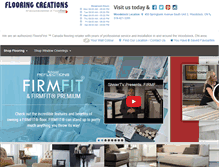Tablet Screenshot of flooringcreations.ca
